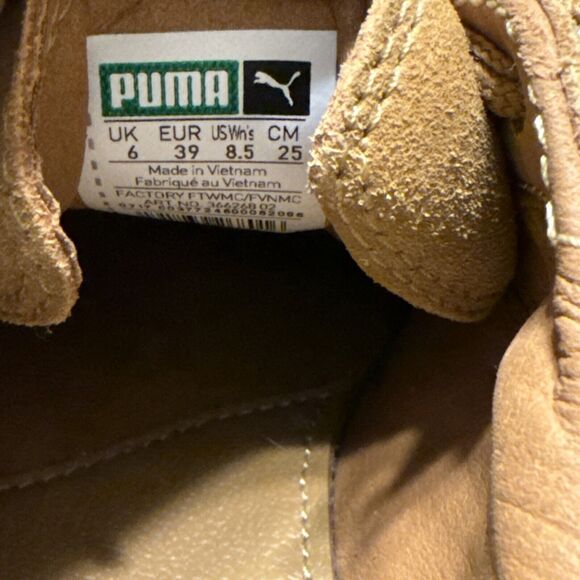 Puma Women's Platform Shoes in Tan and Cream - Picture 5 of 9